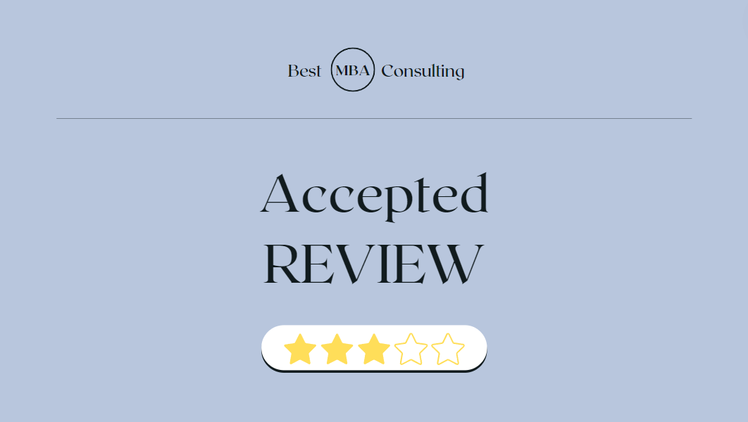 Accepted Review | Best MBA Consulting